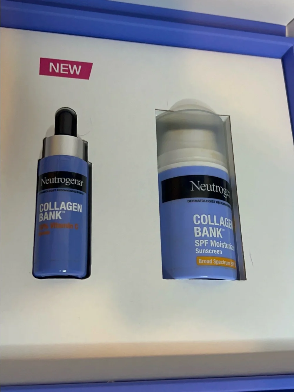 NEW Neutrogena Collagen Bank 2-Piece Set – Vitamin C Serum + SPF 30